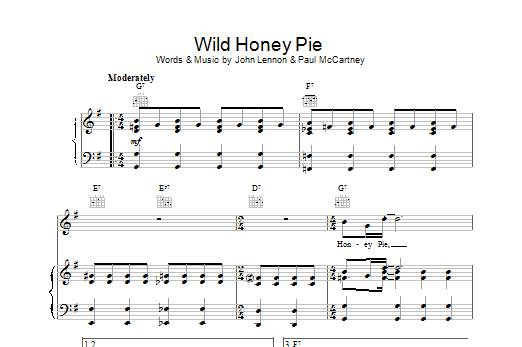 Download The Beatles Wild Honey Pie Sheet Music