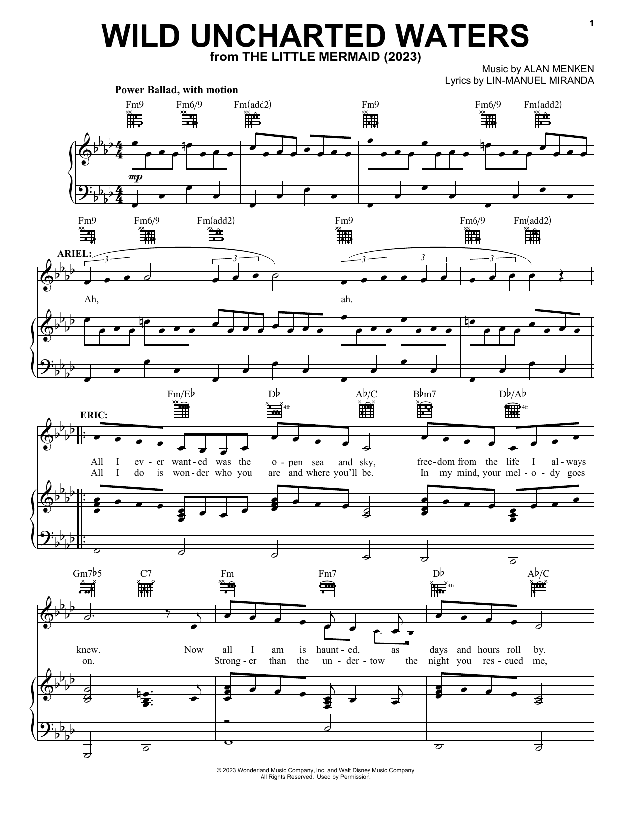 Download Jonah Hauer-King Wild Uncharted Waters (from The Little Sheet Music