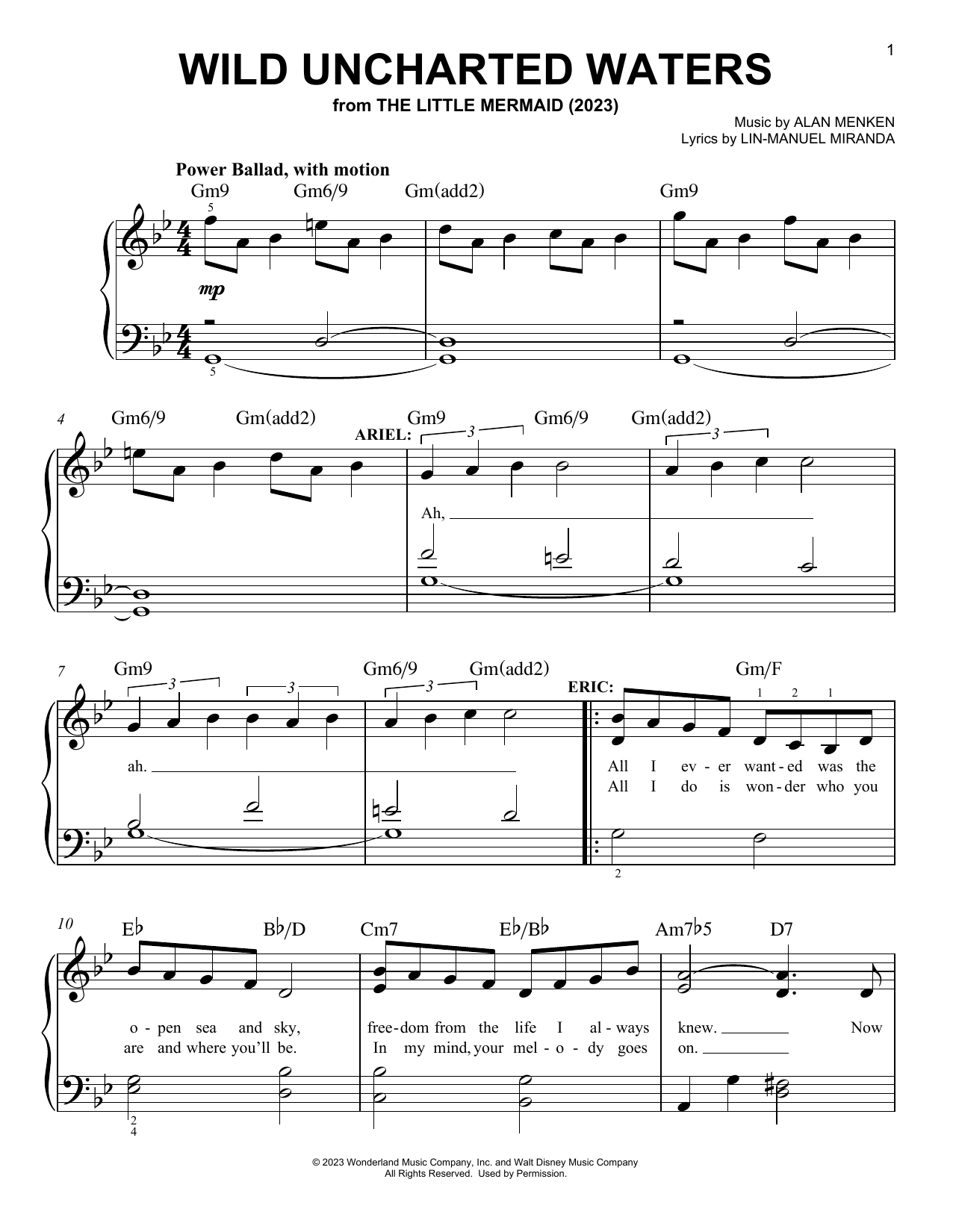 Download Jonah Hauer-King Wild Uncharted Waters (from The Little Sheet Music