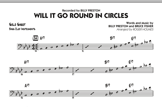 Download Roger Holmes Will It Go Round in Circles? - Bass Cle Sheet Music