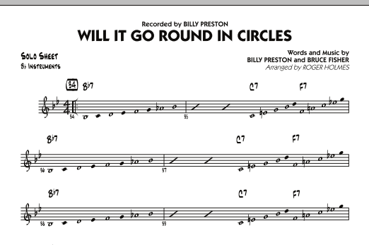 Download Roger Holmes Will It Go Round in Circles? - Bb Solo Sheet Music