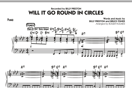 Download Roger Holmes Will It Go Round in Circles? - Piano Sheet Music