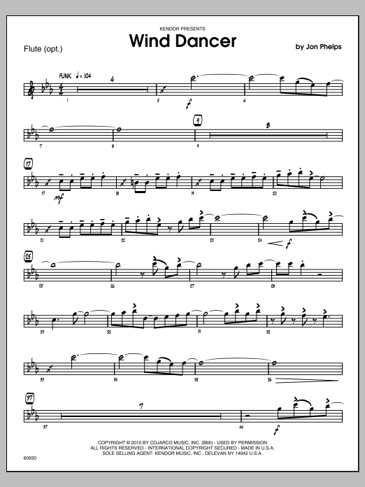 Download Phelps Wind Dancer - Flute Sheet Music