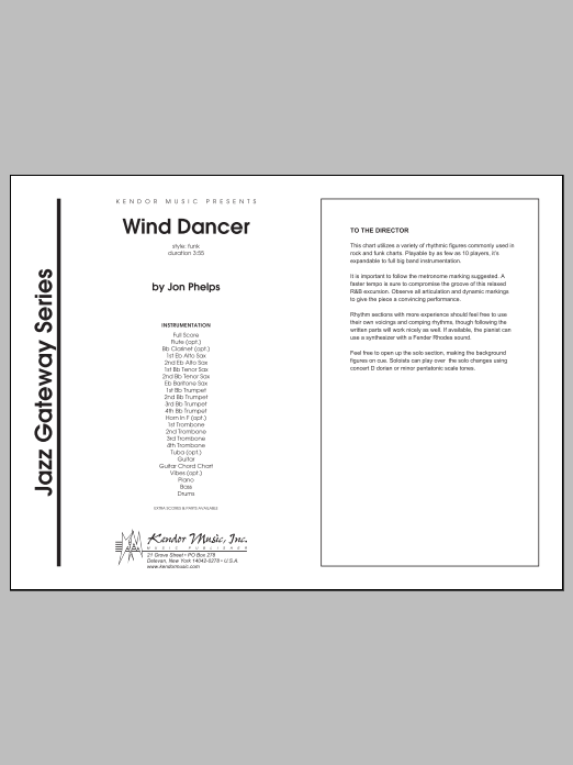Download Phelps Wind Dancer - Full Score Sheet Music