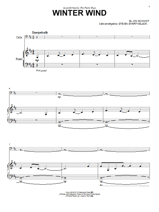 Download The Piano Guys Winter Wind Sheet Music