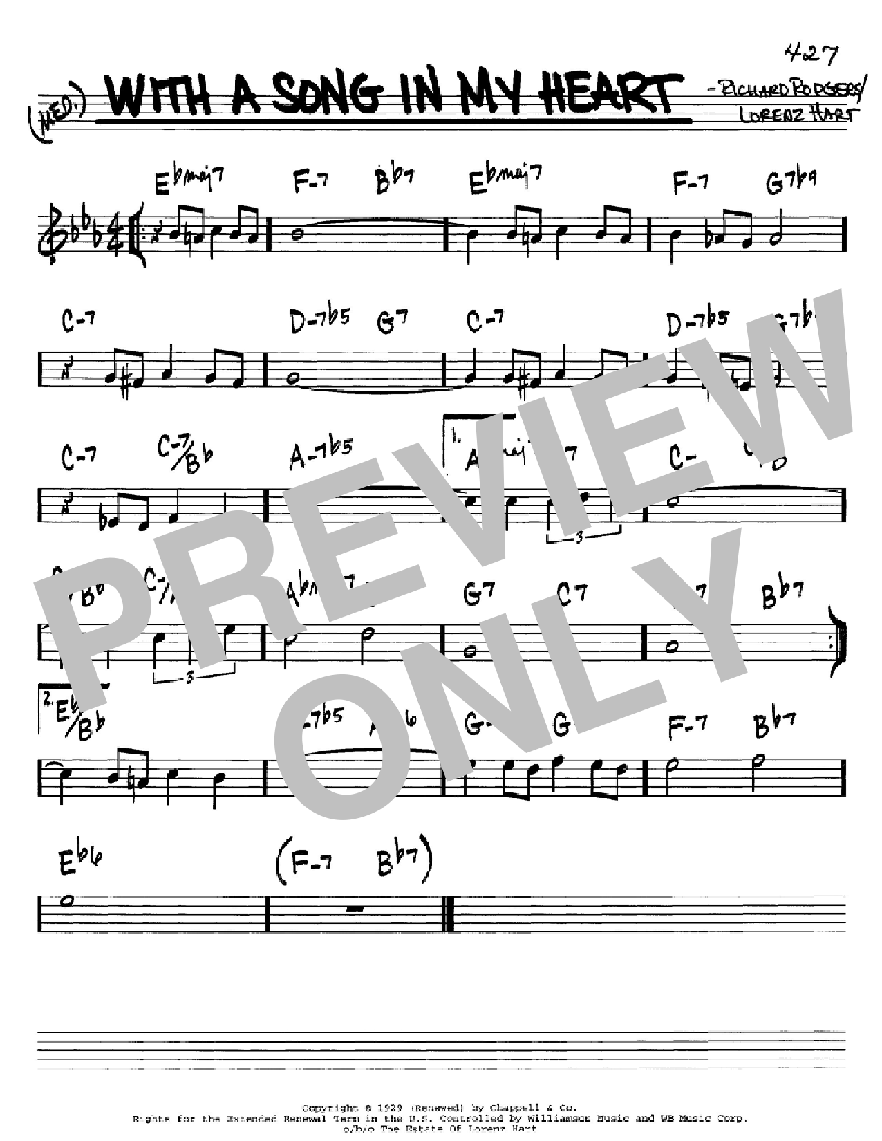 Download Rodgers & Hart With A Song In My Heart Sheet Music