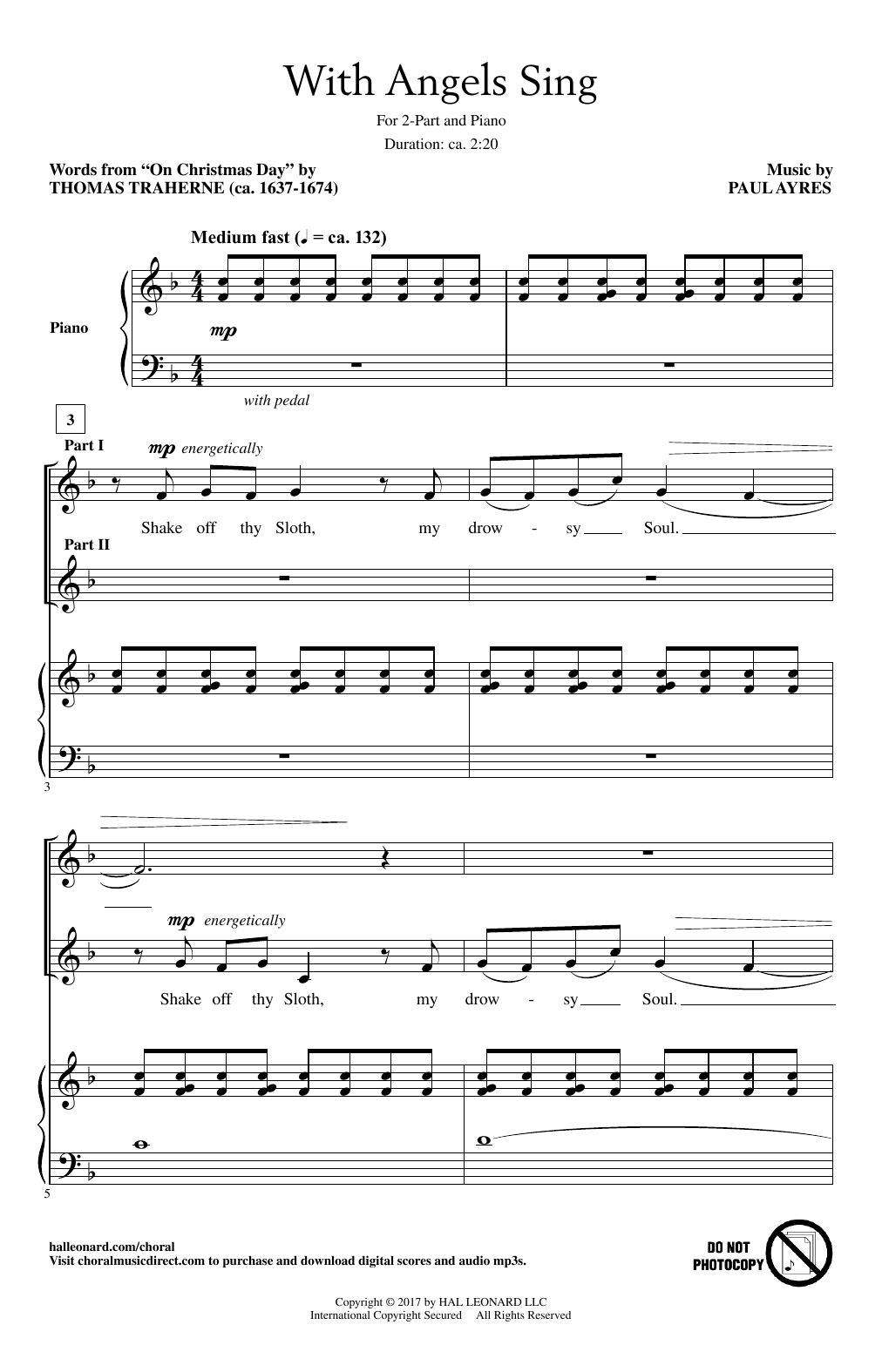 Download Paul Ayres With Angels Sing Sheet Music