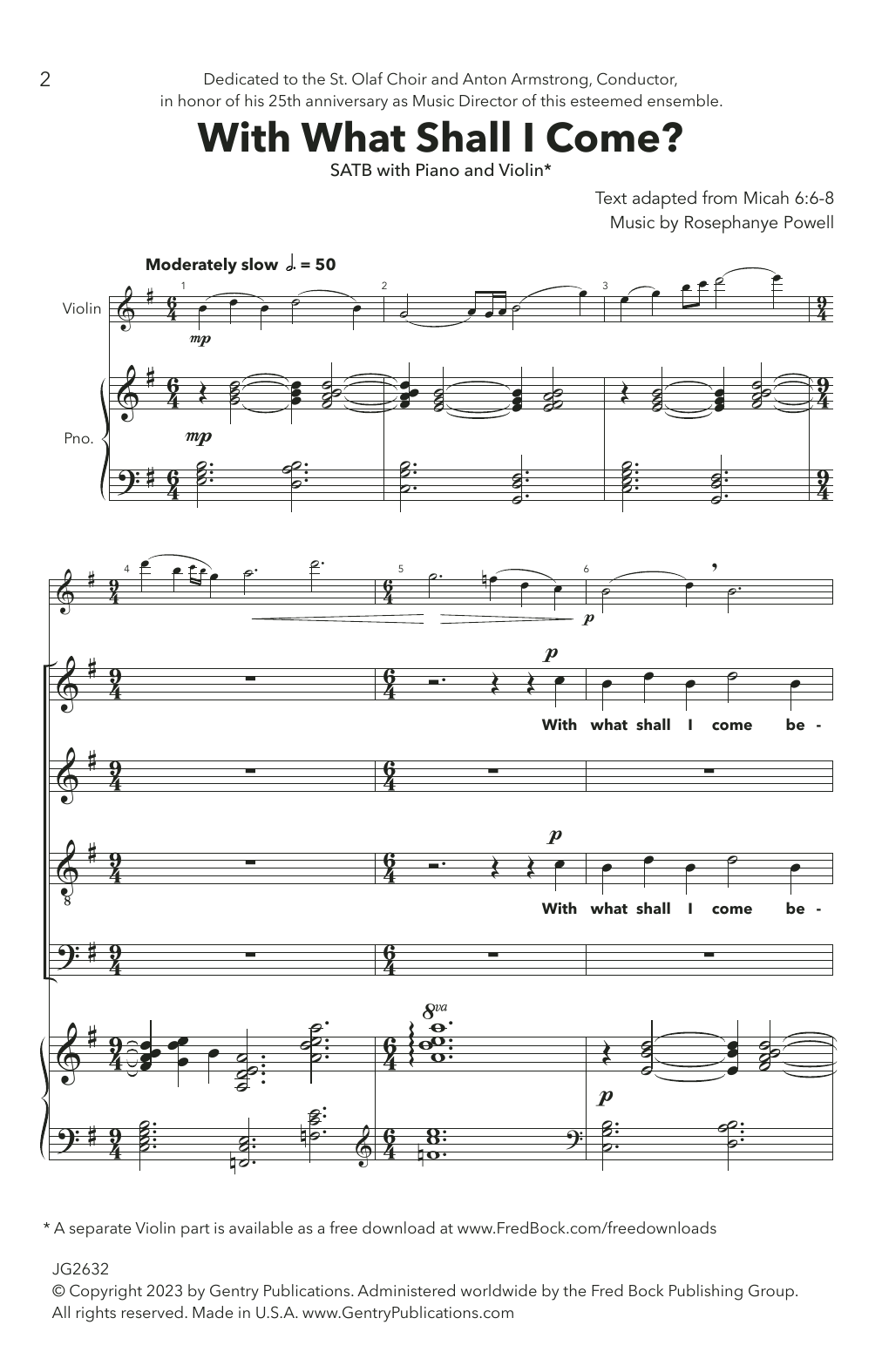 Download Rosephanye Powell With What Shall I Come? Sheet Music