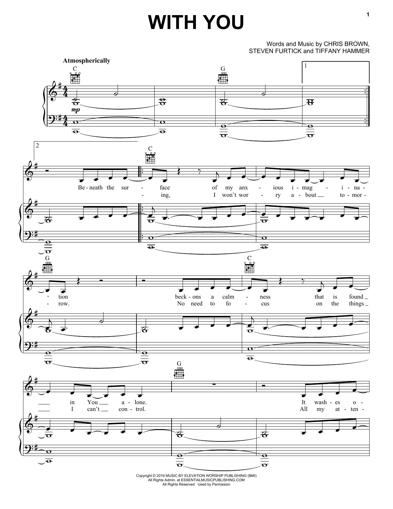 Download Elevation Worship With You Sheet Music