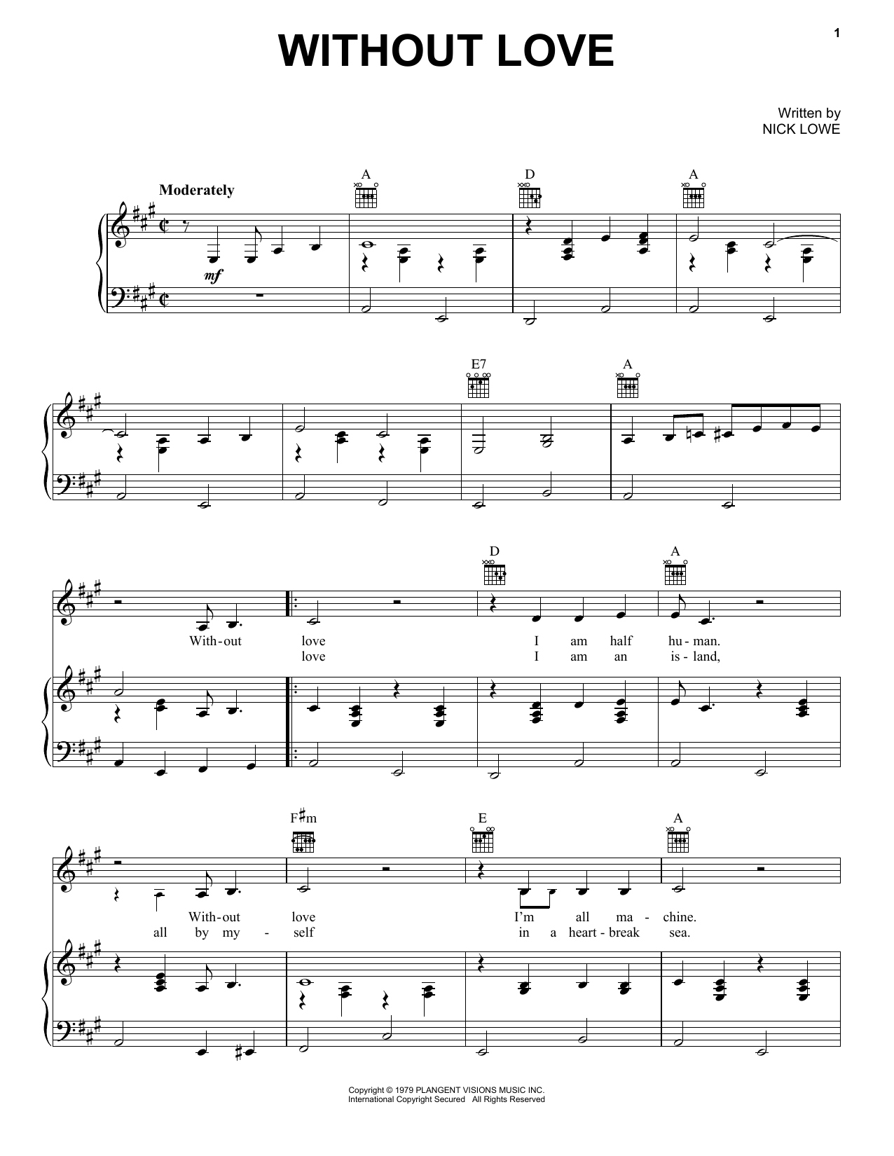 Download Johnny Cash Without Love Sheet Music