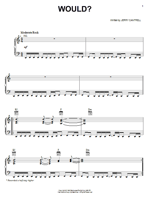 Download Alice In Chains Would? Sheet Music