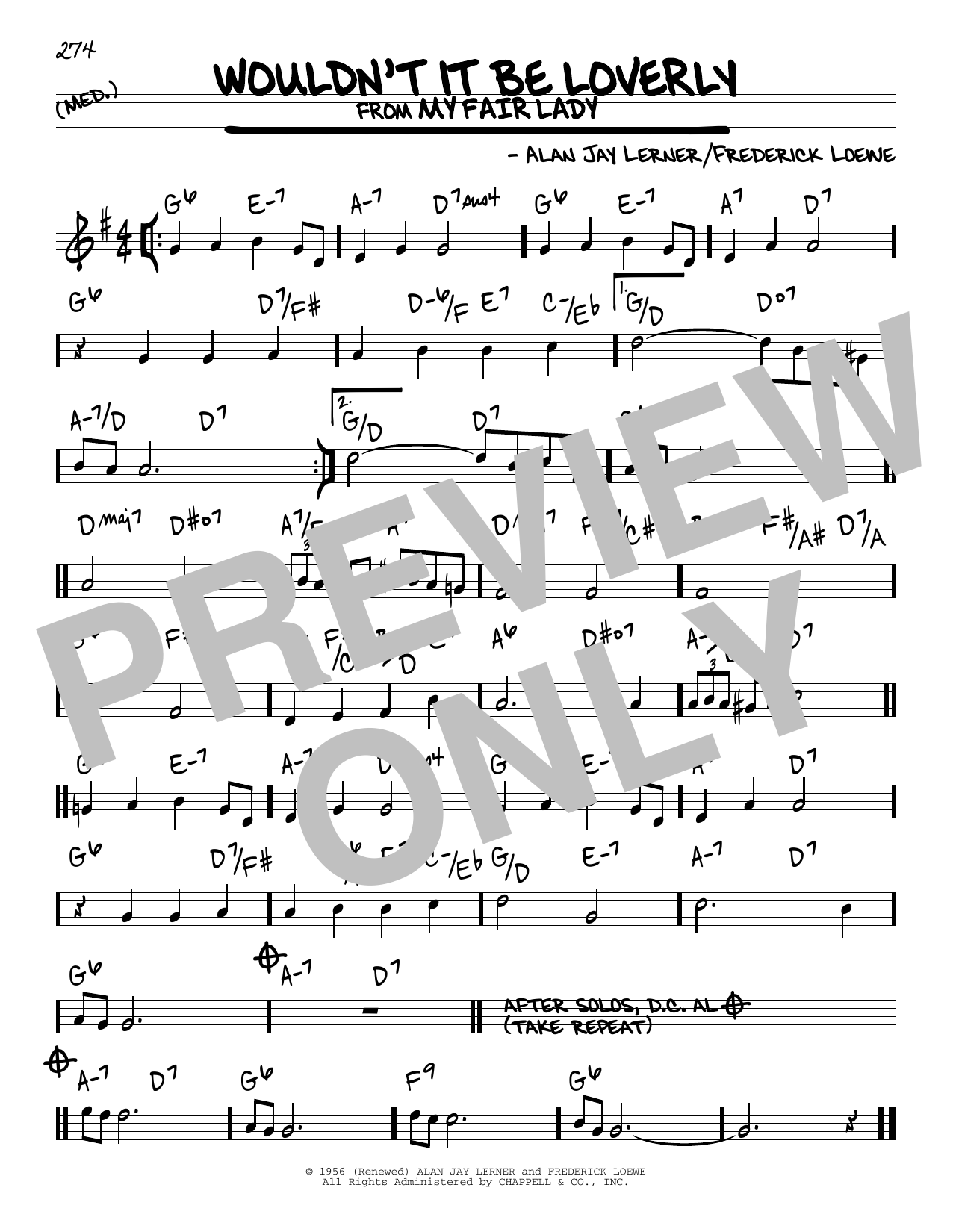 Download Alan Jay Lerner Wouldn't It Be Loverly Sheet Music