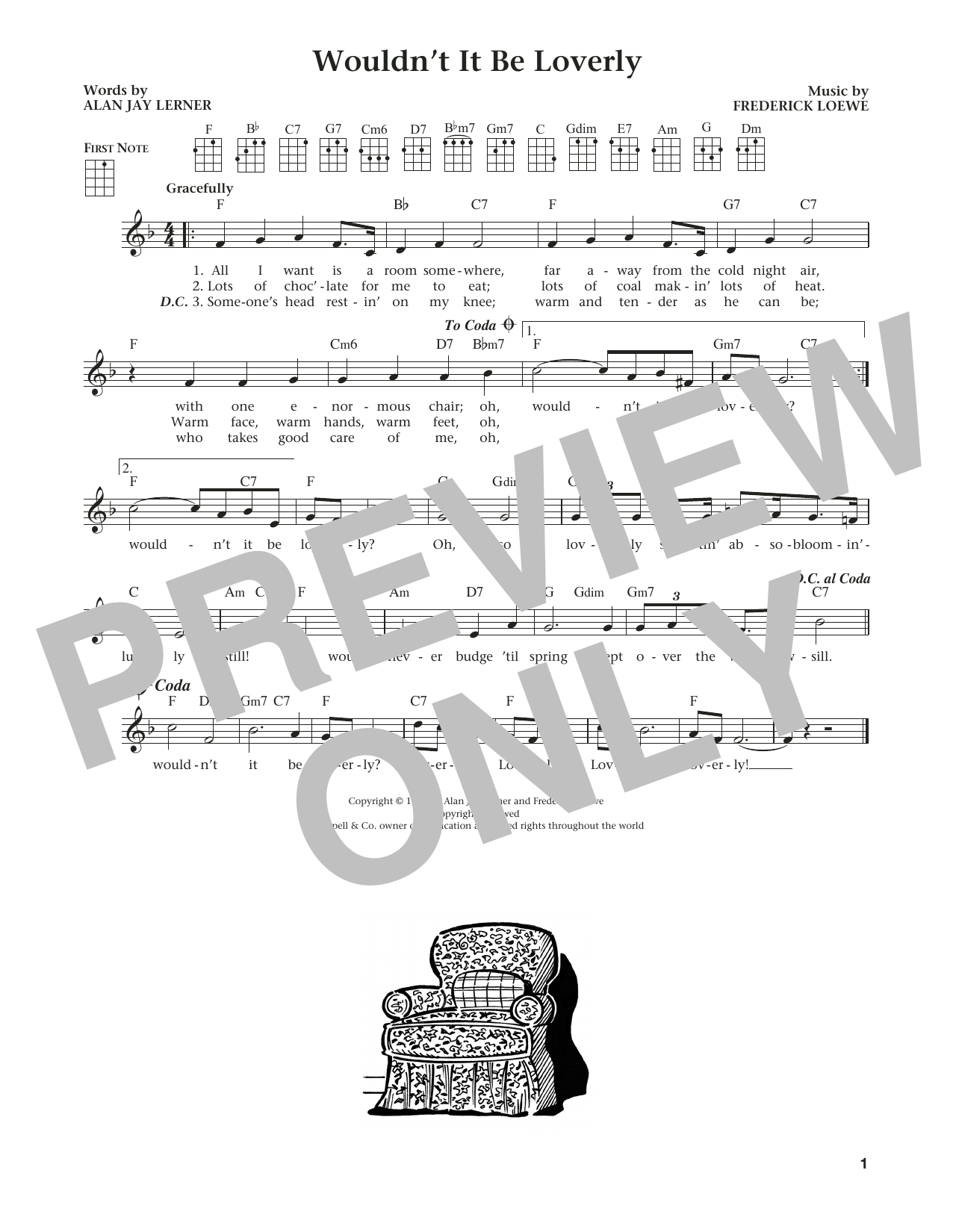 Download Alan Jay Lerner Wouldn't It Be Loverly (from The Daily Sheet Music