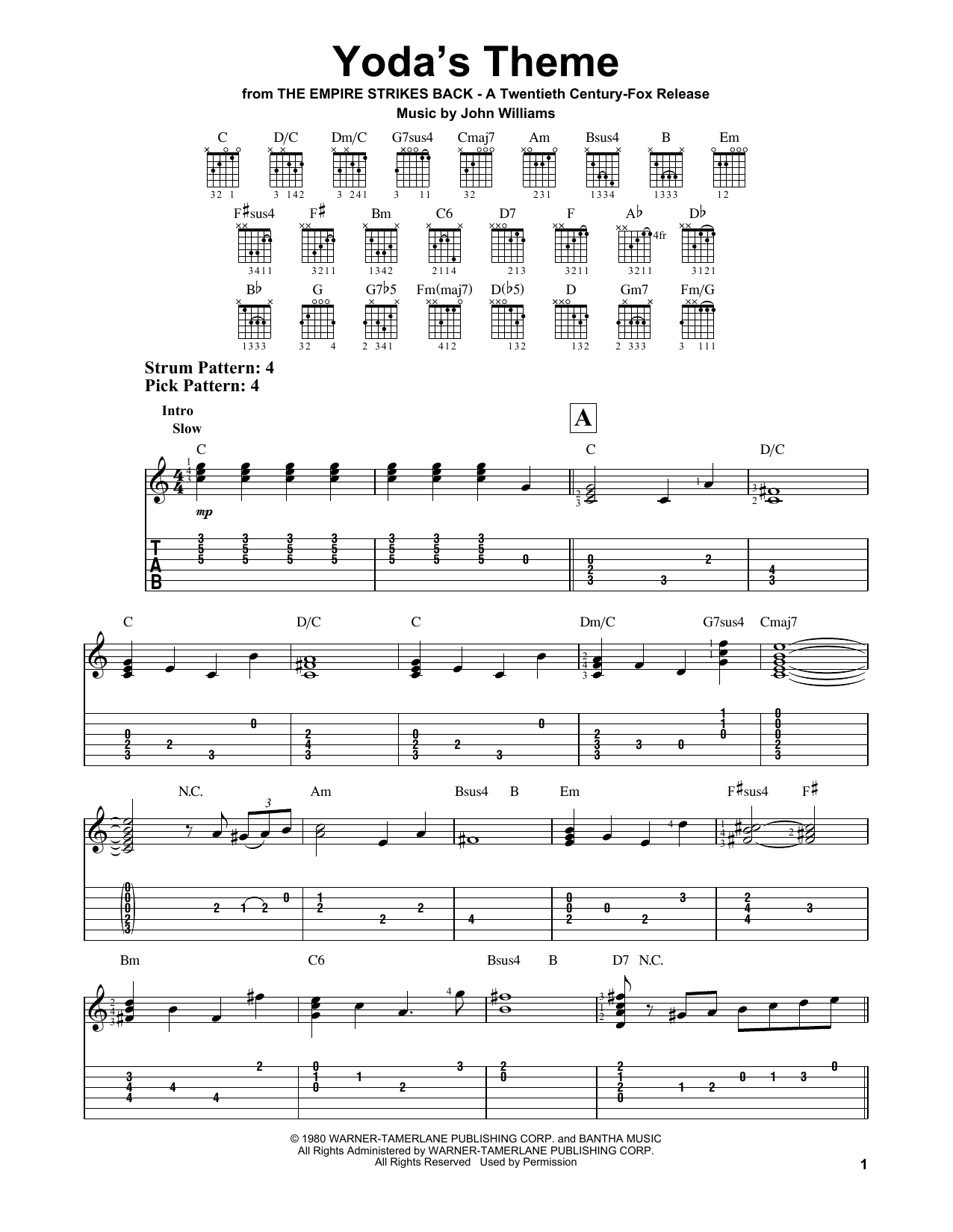 Download John Williams Yoda's Theme Sheet Music
