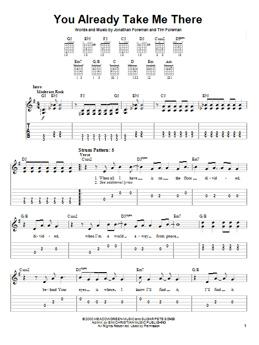 Download Switchfoot You Already Take Me There Sheet Music