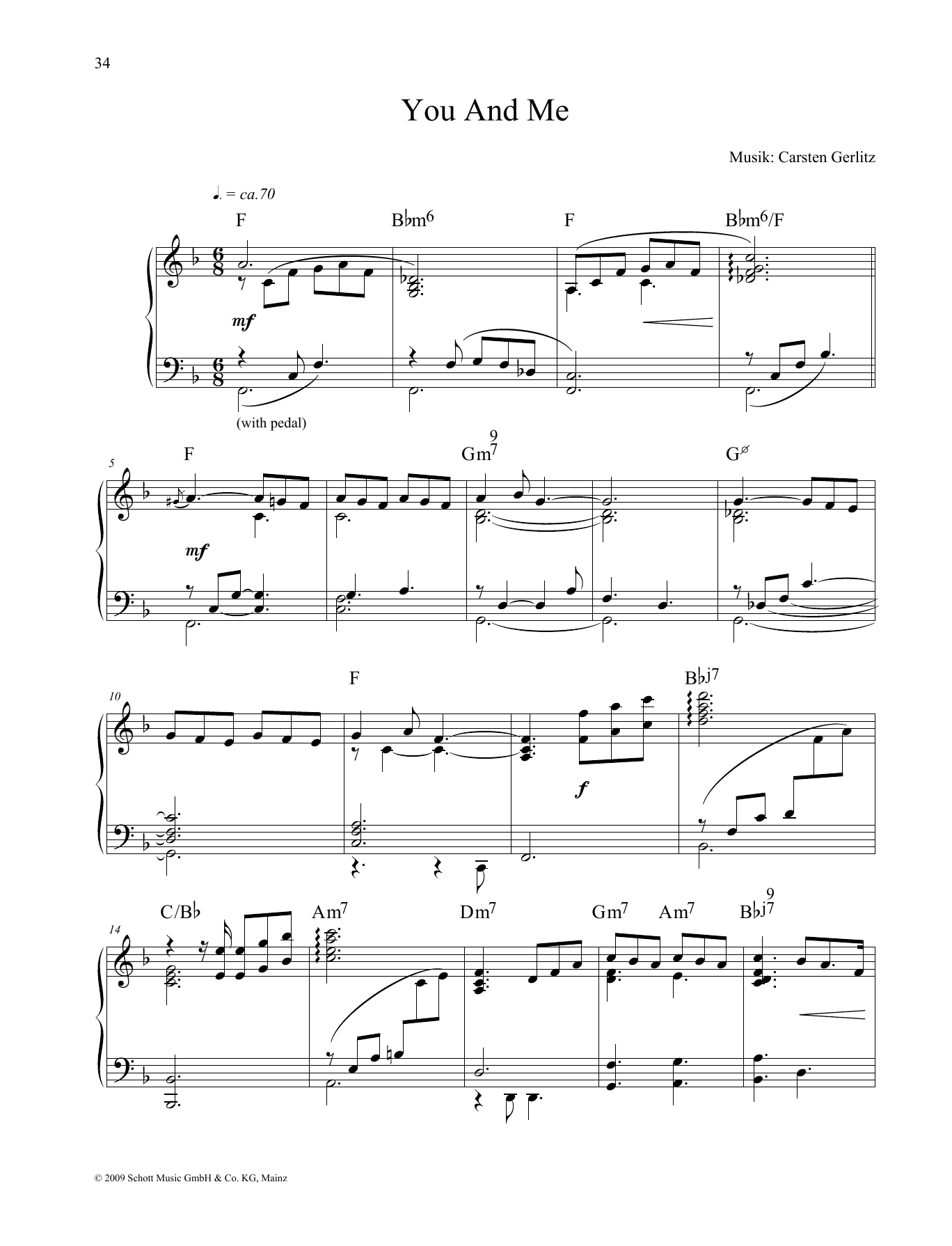 Download Carsten Gerlitz You and Me Sheet Music