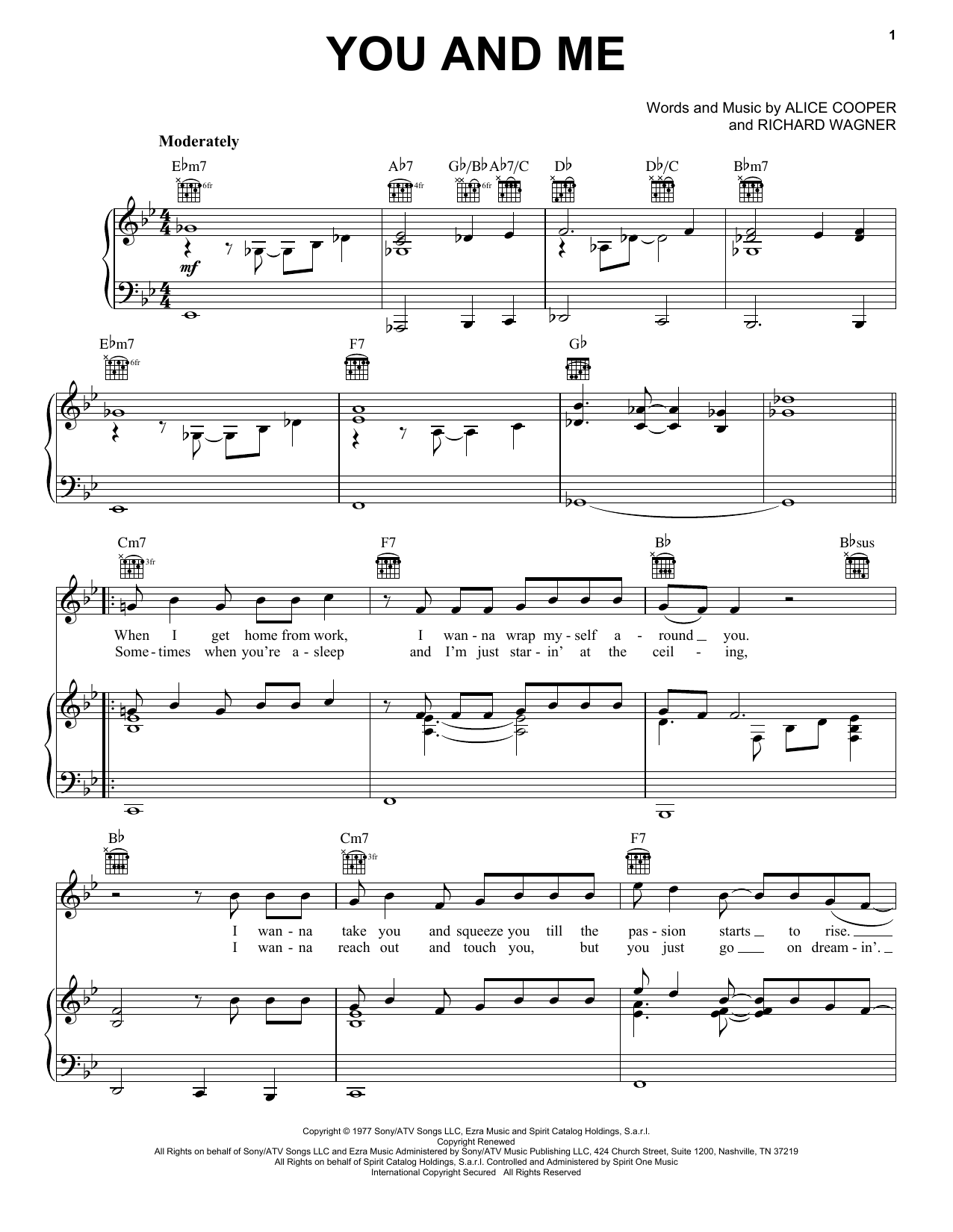 Download Richard Wagner You And Me Sheet Music