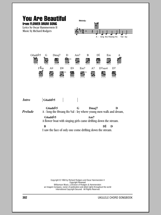 Download Richard Rodgers You Are Beautiful Sheet Music