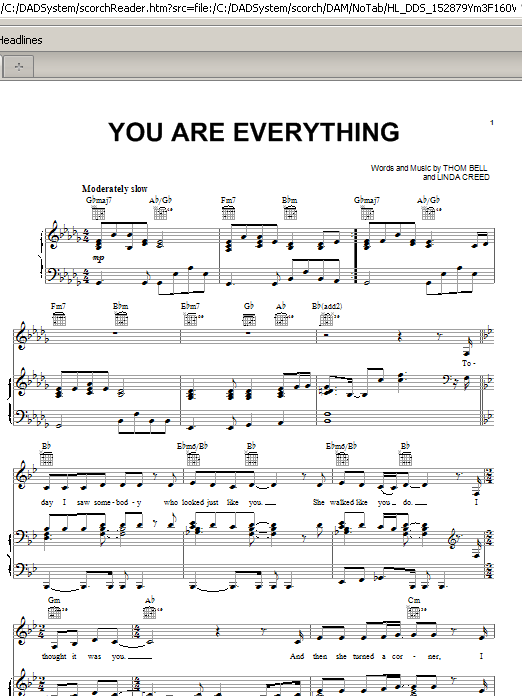 Download Michael McDonald You Are Everything Sheet Music