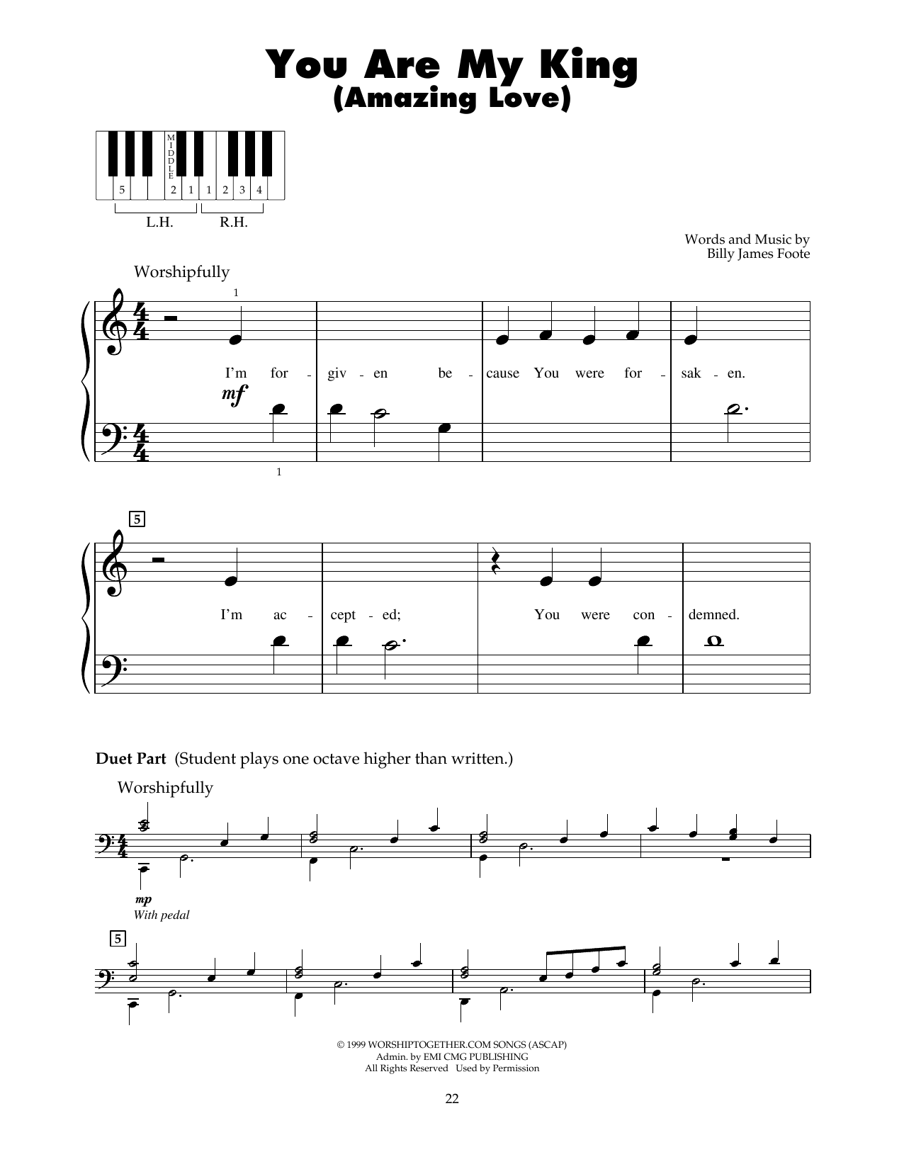 Newsboys You Are My King (Amazing Love) sheet music notes printable PDF score