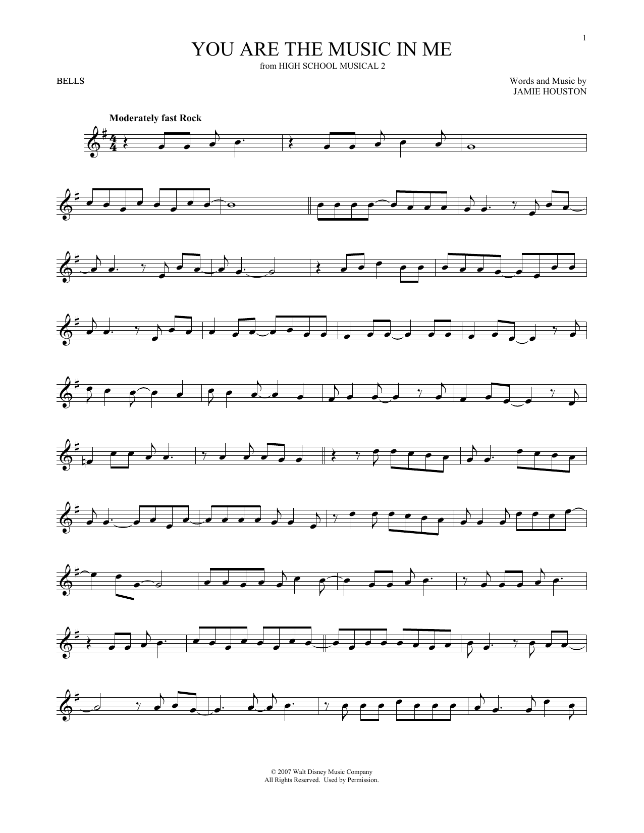 Download Zac Efron & Vanessa Hudgens You Are The Music In Me (from High Scho Sheet Music