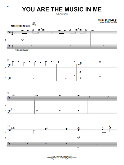 Download High School Musical 2 You Are The Music In Me Sheet Music