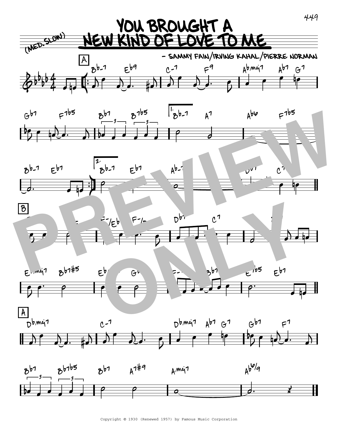 Download Frank Sinatra You Brought A New Kind Of Love To Me [R Sheet Music