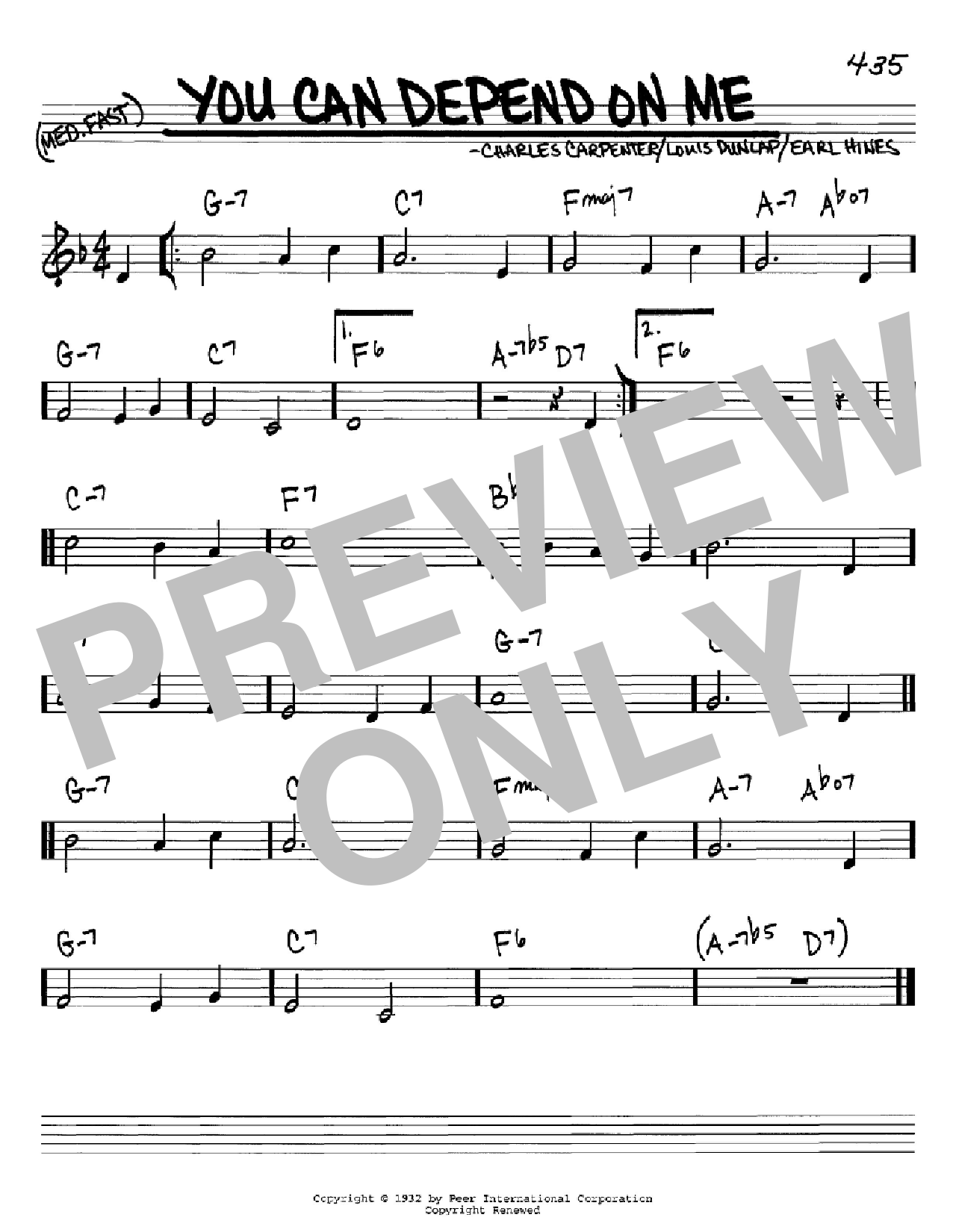 Download Earl Hines You Can Depend On Me Sheet Music