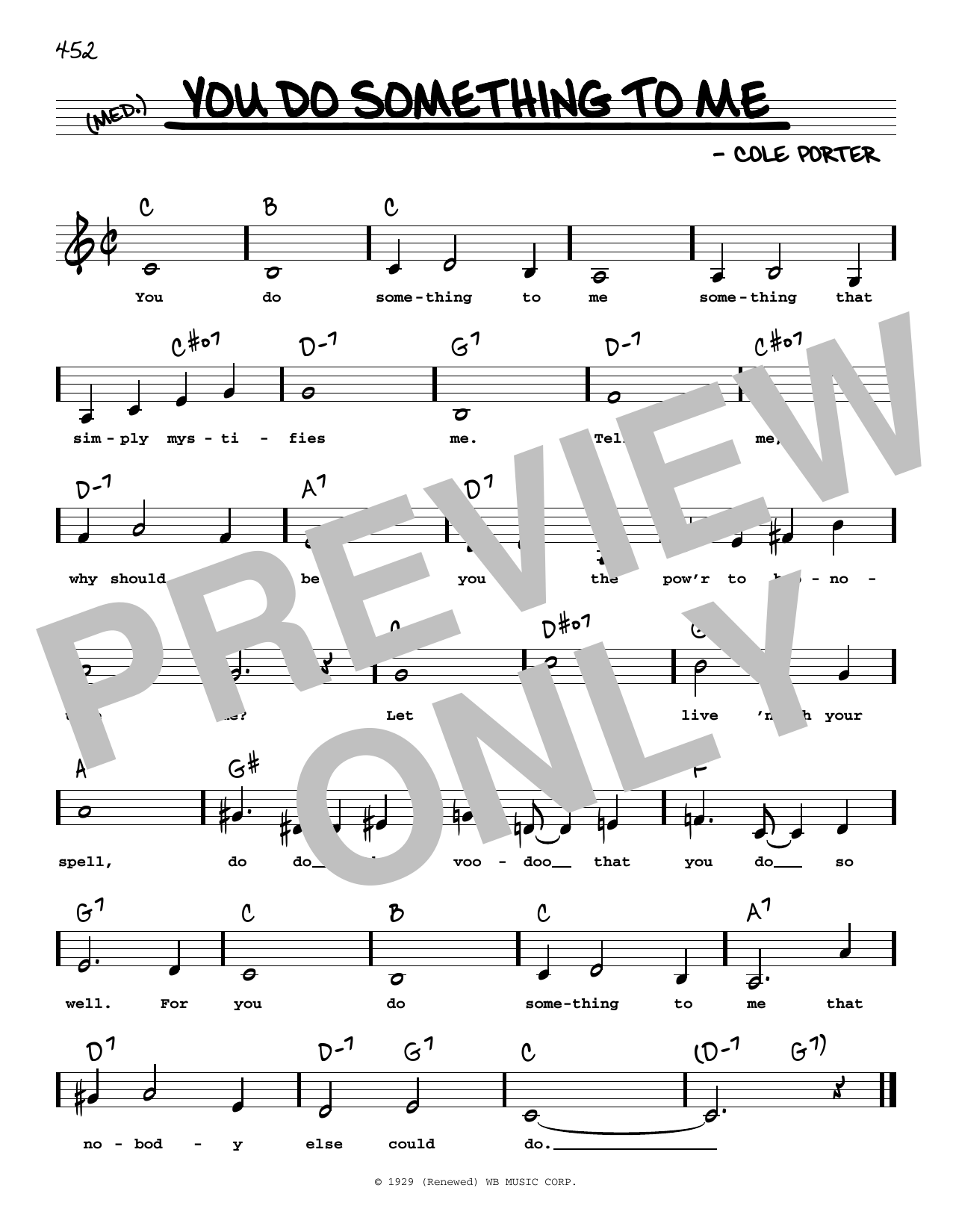 Download Cole Porter You Do Something To Me (Low Voice) Sheet Music