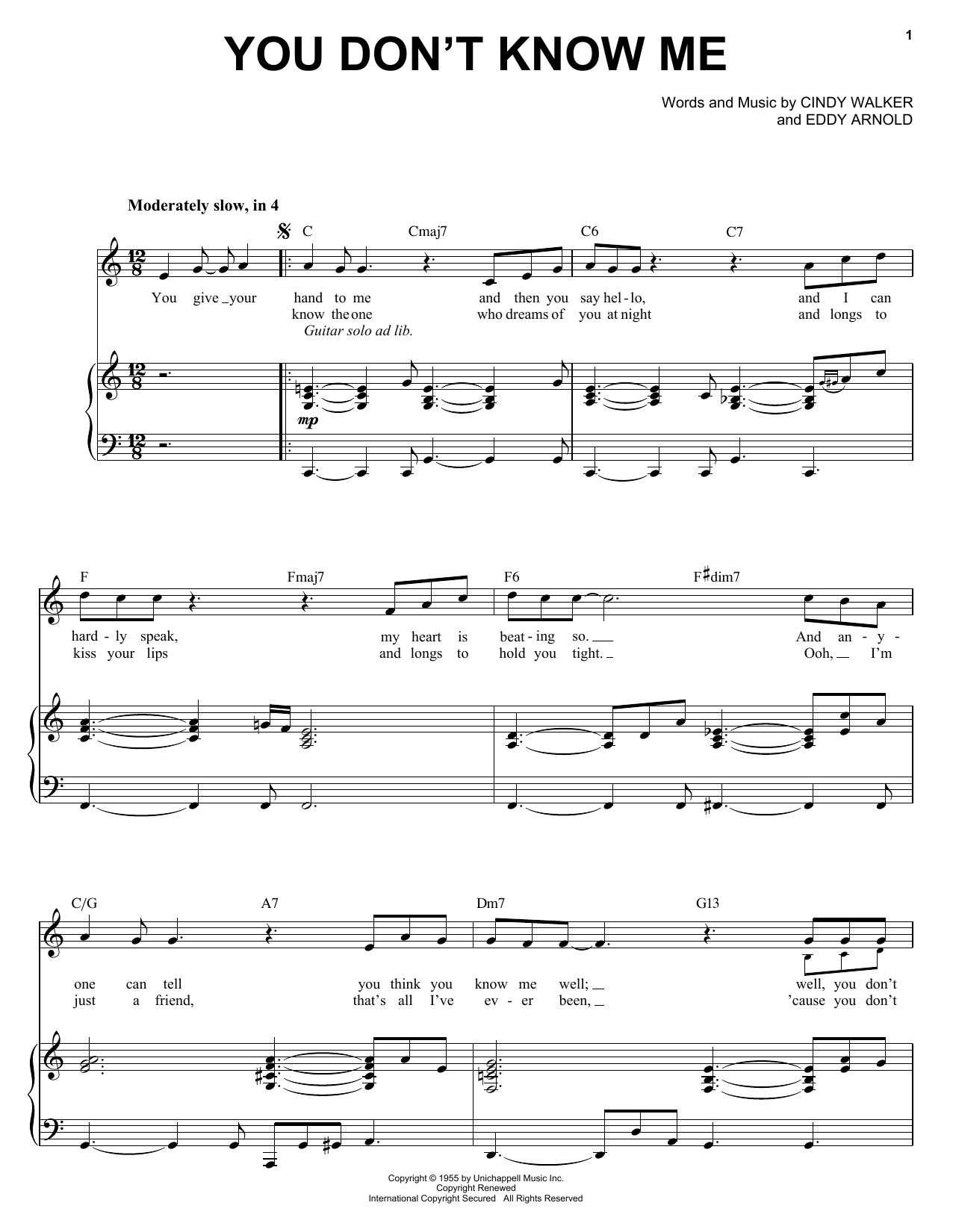 Download Michael Buble You Don't Know Me Sheet Music