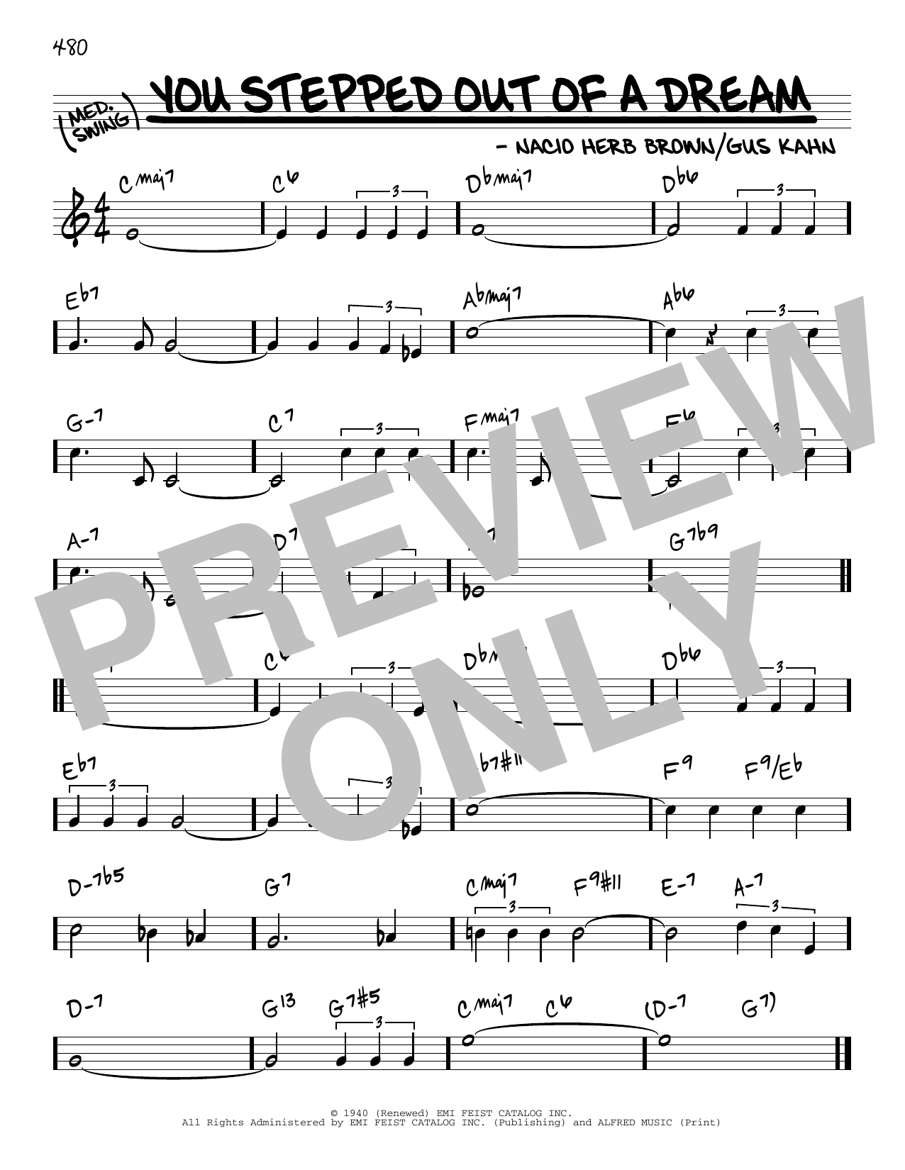 Download Gus Kahn You Stepped Out Of A Dream Sheet Music