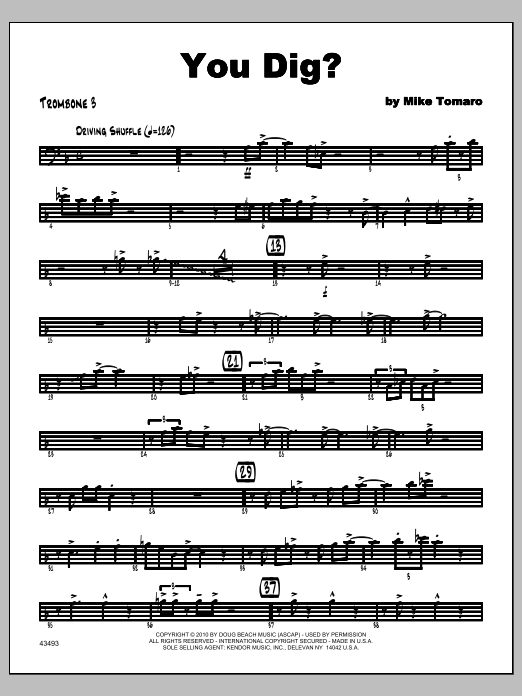 Download Tomaro You Dig? - Trombone 3 Sheet Music