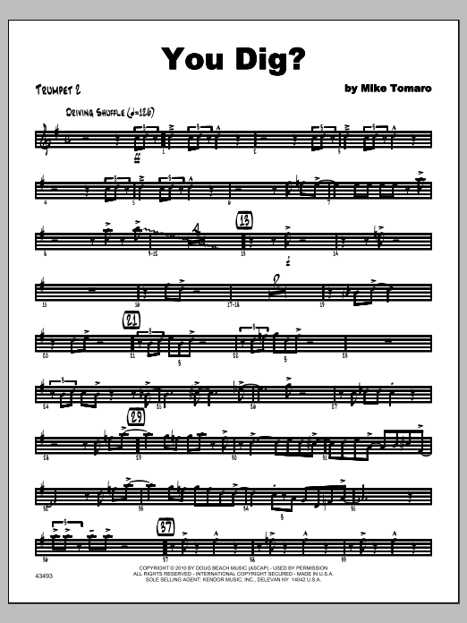 Download Tomaro You Dig? - Trumpet 2 Sheet Music