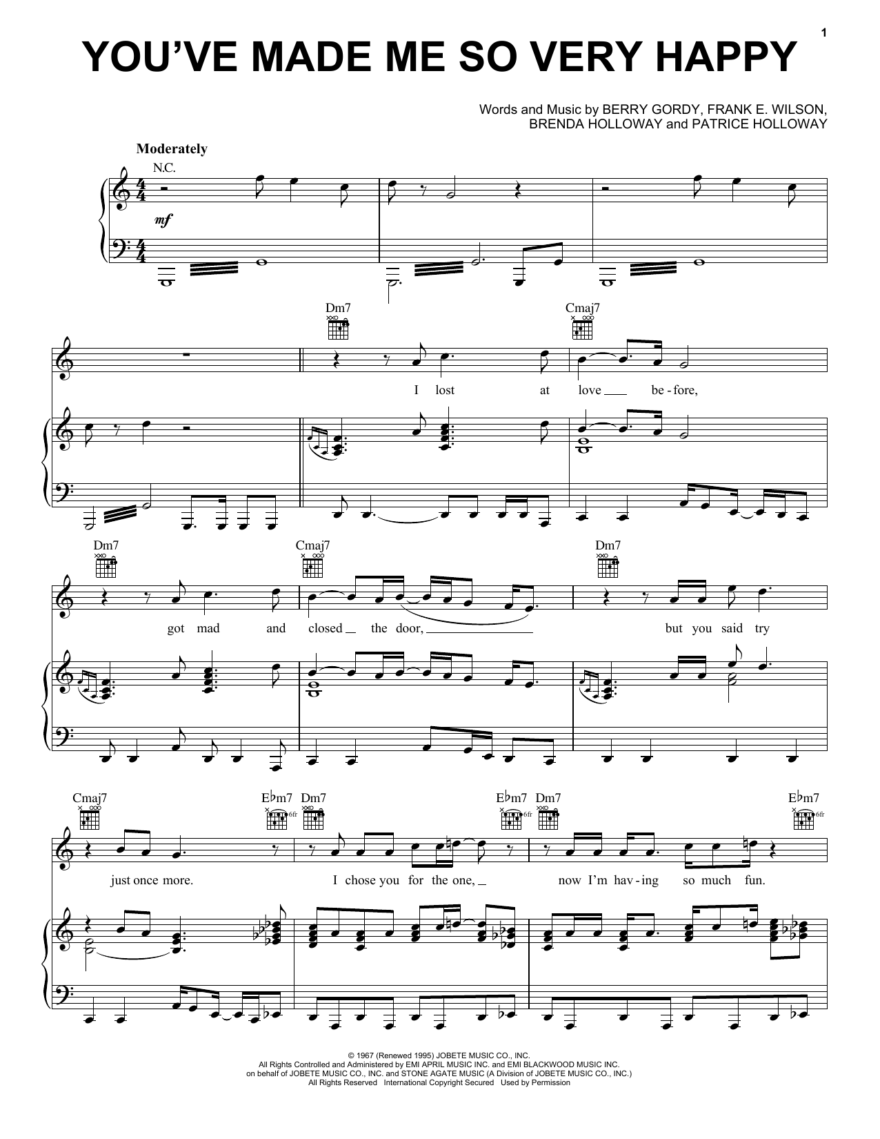 Blood, Sweat & Tears You've Made Me So Very Happy sheet music notes printable PDF score