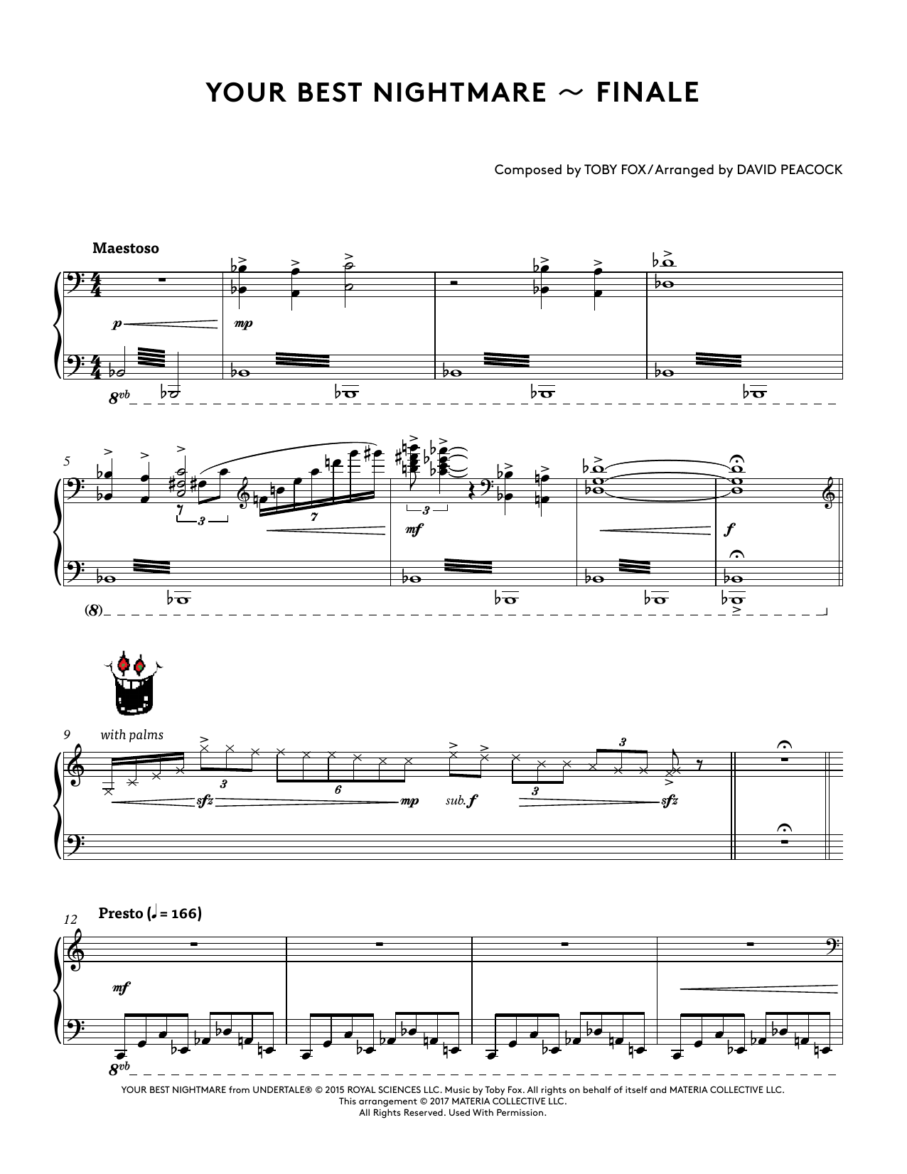 Download Toby Fox Your Best Nightmare - Finale (from Unde Sheet Music