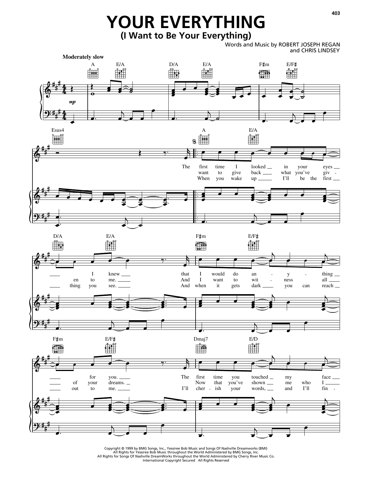 Download Keith Urban Your Everything (I Want To Be Your Ever Sheet Music