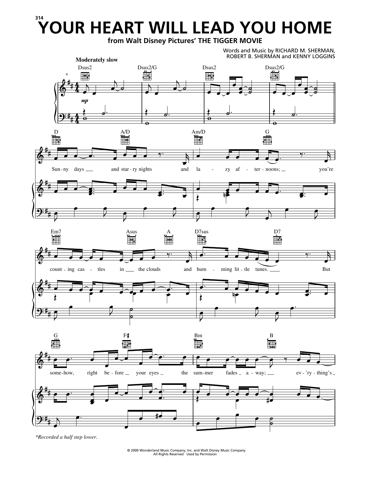 Download Kenny Loggins Your Heart Will Lead You Home (from The Sheet Music