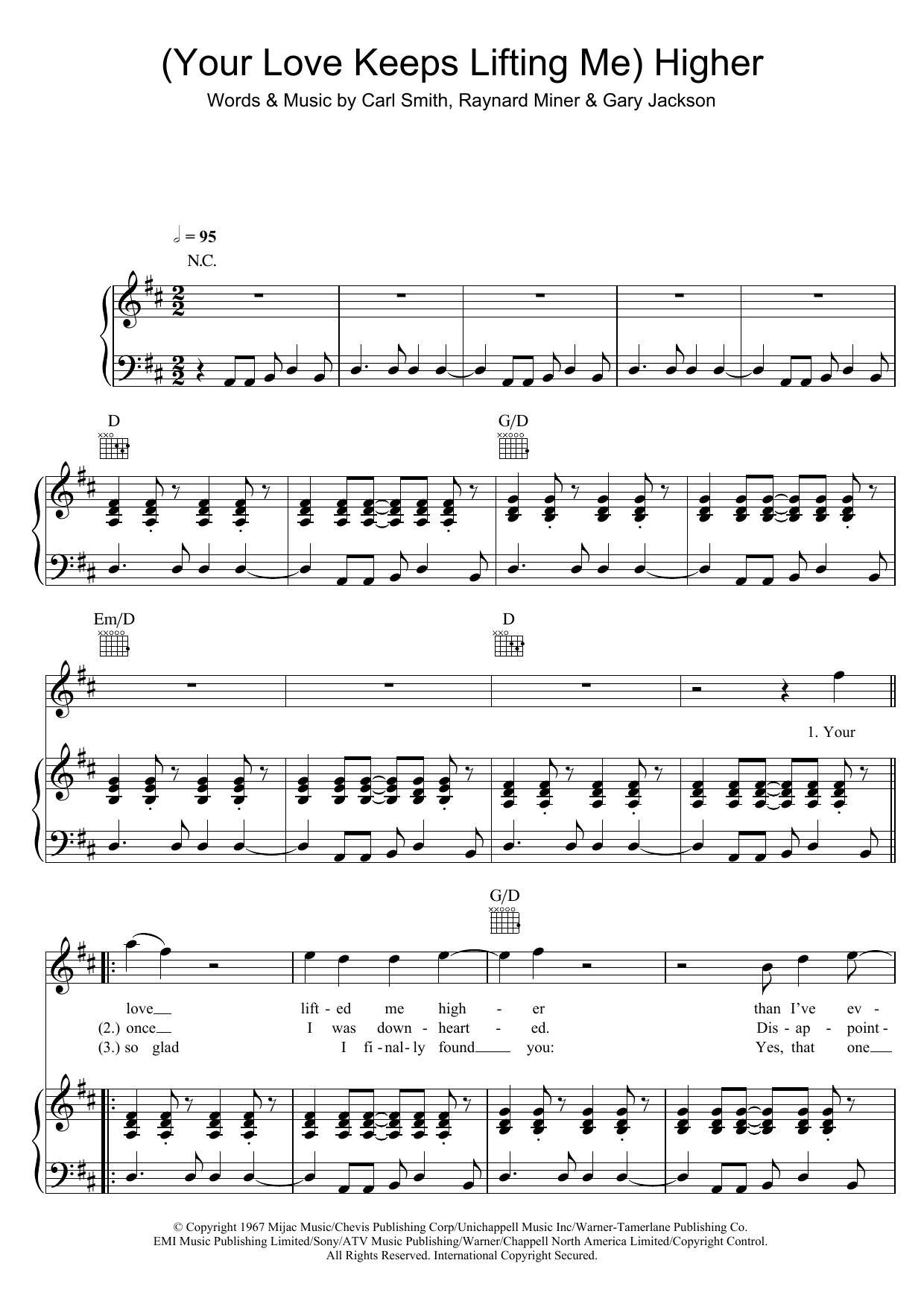 Download Jackie Wilson (Your Love Keeps Lifting Me) Higher And Sheet Music
