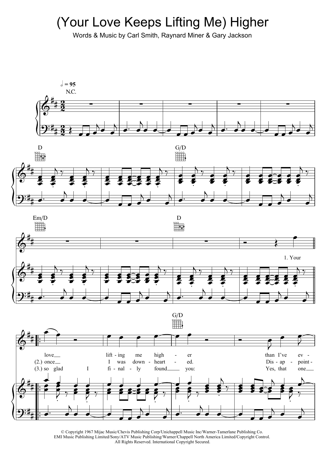 Download Jackie Wilson (Your Love Keeps Lifting Me) Higher And Sheet Music