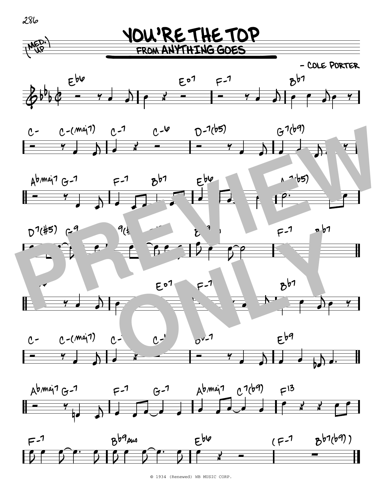 Download Cole Porter You're The Top Sheet Music