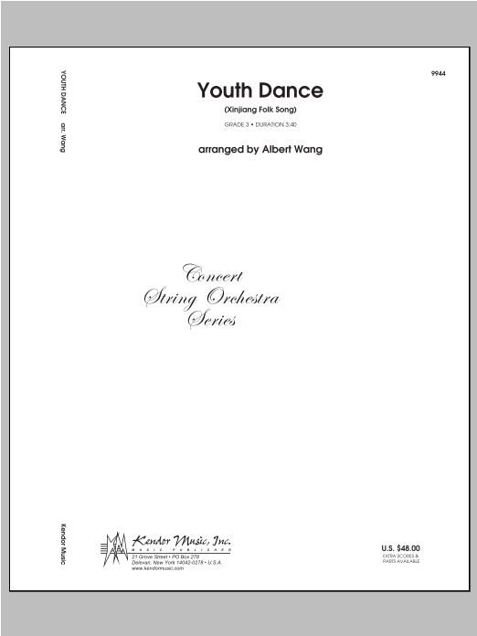 Download Wang Youth Dance (Xinjiang Folk Song) - Full Sheet Music