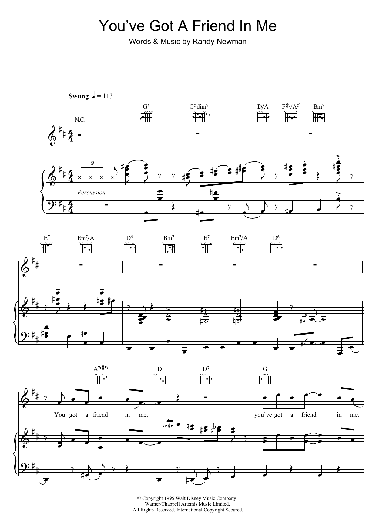 Download Michael Buble You've Got A Friend In Me (from Toy Sto Sheet Music